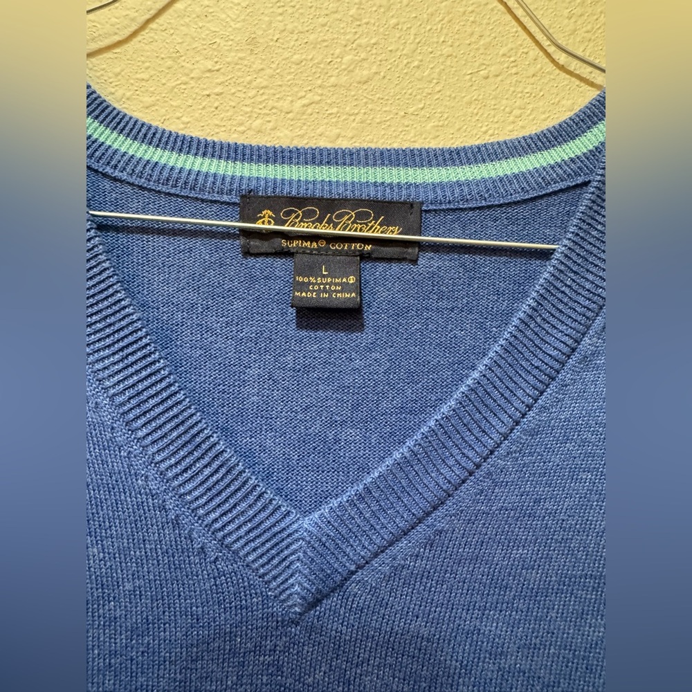 Brooks Brothers Blue Men's Sweater Vest L